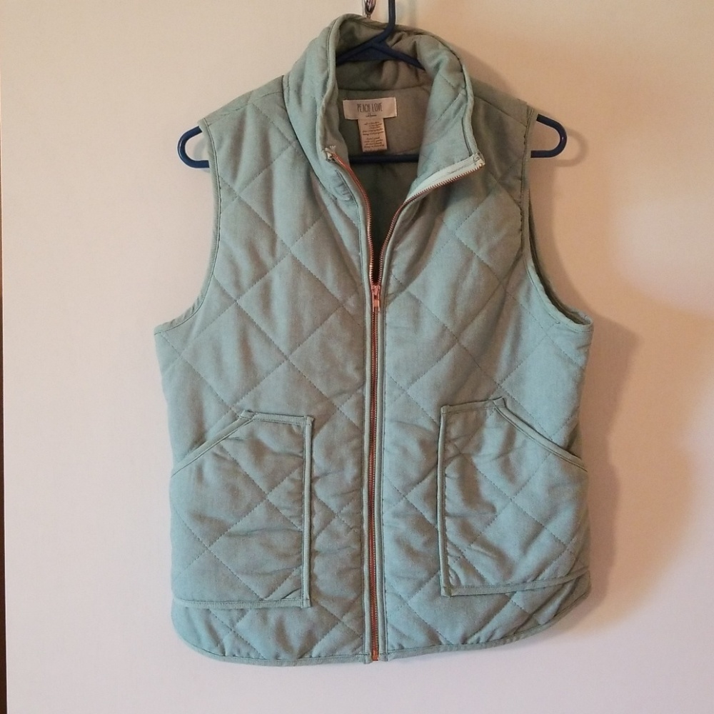 Peach Love California Quilted Vest